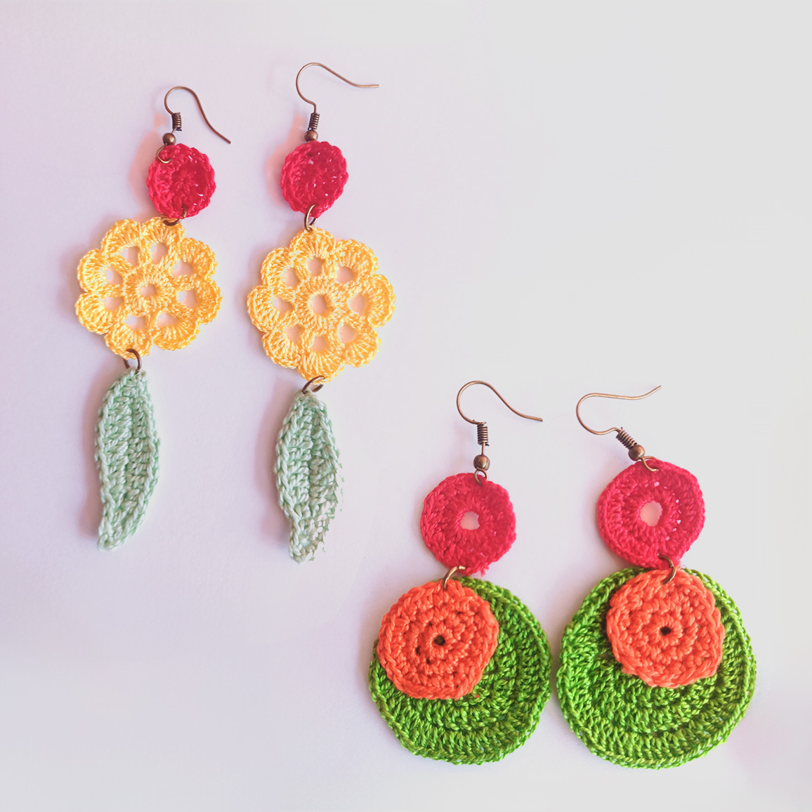 Pendientes de GANCHILLO/CROCHET - Imagen 2