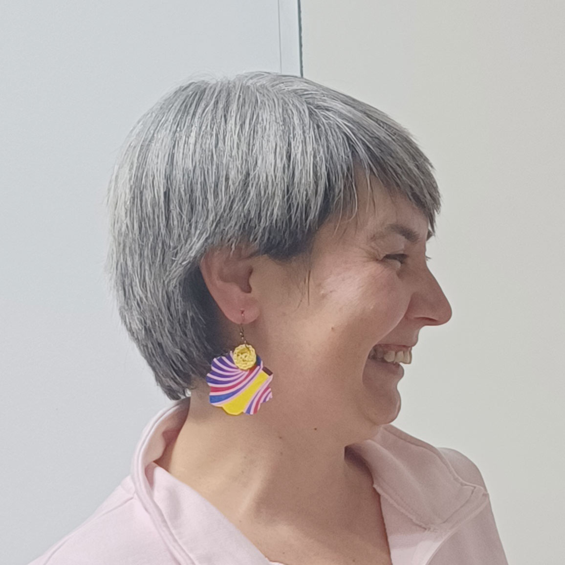 Pendientes de GANCHILLO/CROCHET y TELAS AFRICANAS - Imagen 4